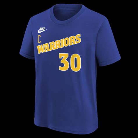 T-shirt NBA Stephen Curry Golden State Warriors Nike Name&number ...