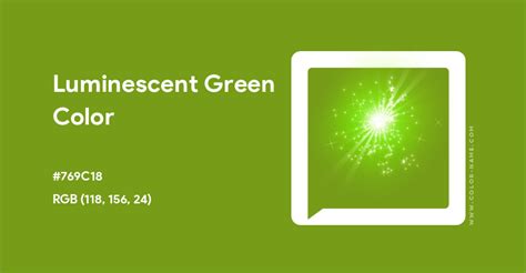 Luminescent Green color hex code is #769C18