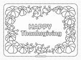 Happy Thanksgiving With Pumpkins Coloring Pages sketch template