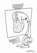 Free Inside Out 2 Coloring Pages  For Kids sketch template