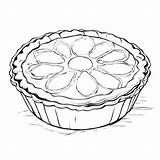 Download Apple Pie Drawing With Slices And Various Fruits Coloring  sketch template