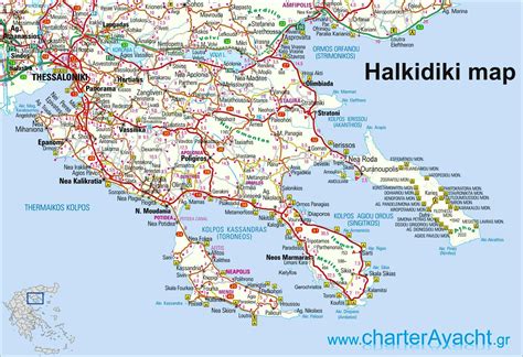 Map Of Halkidiki Beaches - Map Of Us National Parks