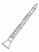 Coloring Para Clarinete Colorear Musicales Instrumentos Music Dibujos  sketch template