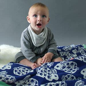 Personalised Patterned Cotton Baby Blanket By Sally Nencini