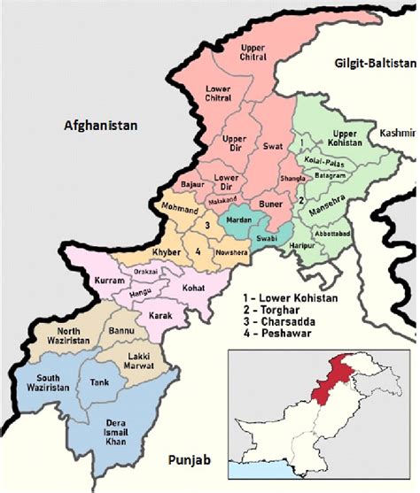 Khyber Pakhtunkhwa map. | Download Scientific Diagram