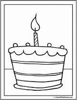 28  Birthday Cake Coloring Pages Customizable PDF Printables sketch template