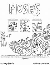 Moses Coloring Page sketch template