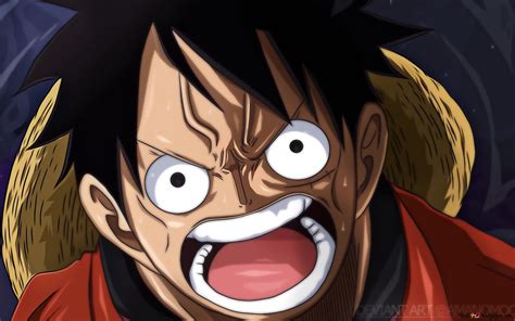 One Piece - Monkey D. Luffy,Angry,Stare HD wallpaper download