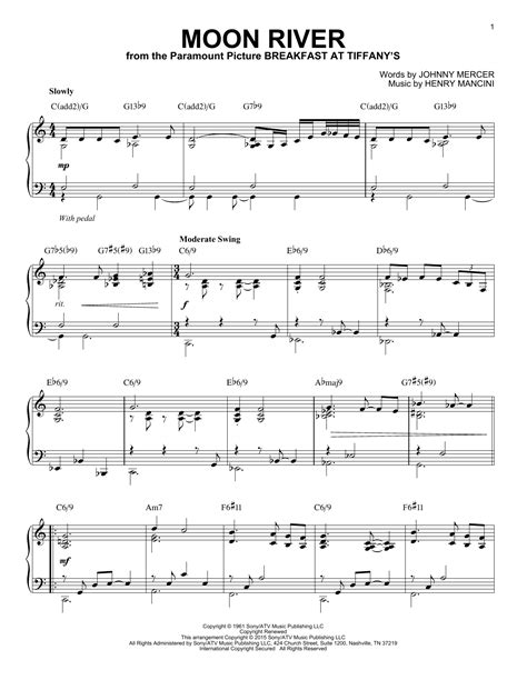 Moon River | Sheet Music Direct