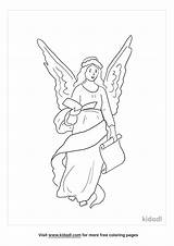 Free Guardian Angel Coloring Page  Printables Kidadl sketch template