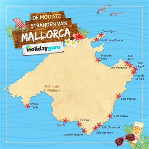 Best Beaches Mallorca Map