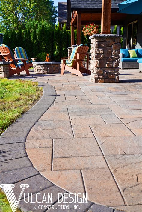 Paver Stone Patio Installation - Vulcan Design & Construction