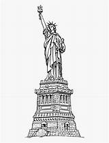Coloring Statue Of Liberty  Free Transparent Clipart ClipartKey sketch template