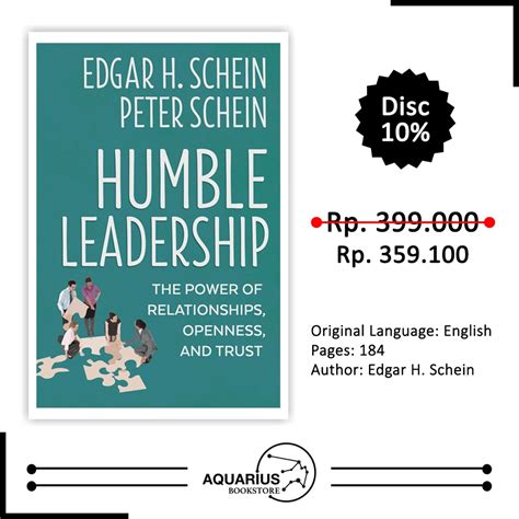 Jual Buku Humble Leadership by Edgar H. Schein | Shopee Indonesia