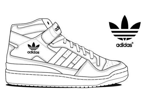 Adidas Schoenen Kleurplaten - Adidas Kleurplaten - Kleurplaten Voor ...