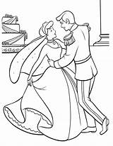Cinderella And Prince Charming Dancing Coloring Pages sketch template