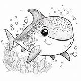 Cute shark coloring page For Kids Lulu Pages sketch template