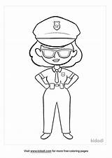 Female Police Officer Coloring Pages sketch template