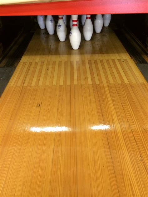 reclaimed bowling alley lane sections