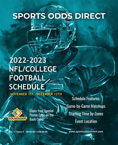 2022-2023 NFL/College Football Schedule, Book 2 (Pre-Order, Digital ...