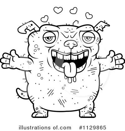 Ugly Dog Clipart #1129868 - Illustration by Cory Thoman