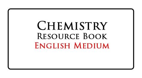 G.C.E A/L Chemistry Resource Book Tamil Medium - e-Kalvi