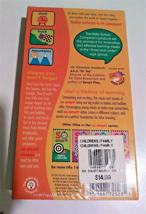 So Smart! Shapes VHS,1998 RARE VINTAGE COLLECTIBLE BRAND NEW 646667720235 | eBay