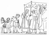 Childrens adoration  Eucharistic Procession coloring Page Catholic sketch template