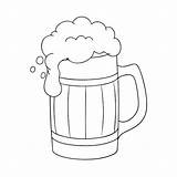 Mug Of beer Line Drawing coloring Page  Premium AI Generated Vector sketch template