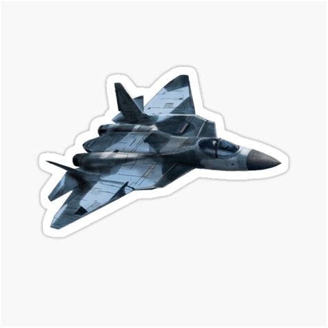 "Fighter Sukhoi Su-57" Sticker by sibosssr | Redbubble