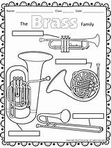 Orchestra Brass Instruments Coloring Pages sketch template