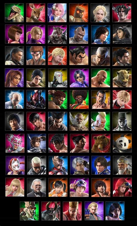 Tekken Tag Tournament 2 Characters Icons by lonerpx on DeviantArt