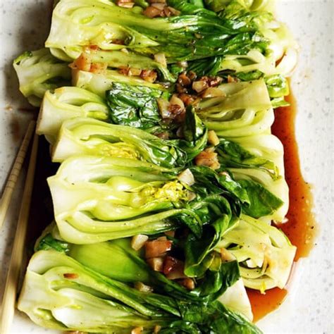 Bok Choy Steamed in Oyster Garlic Sauce – The Skinny Pot