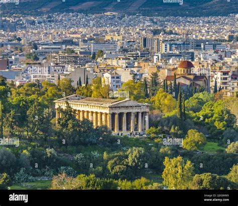 Athens Aerial View Landscape Stock Photo - Alamy