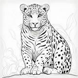 Big Cats Coloring Pages  15 Etsy sketch template