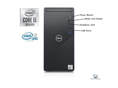 Dell Inspiron 3880 Desktop, 10th Gen Intel Core i5-10400 6-Core Processor,12GB DDR4,256GB SSD ...