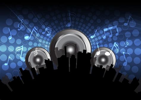 Free Vector | Electronic music background