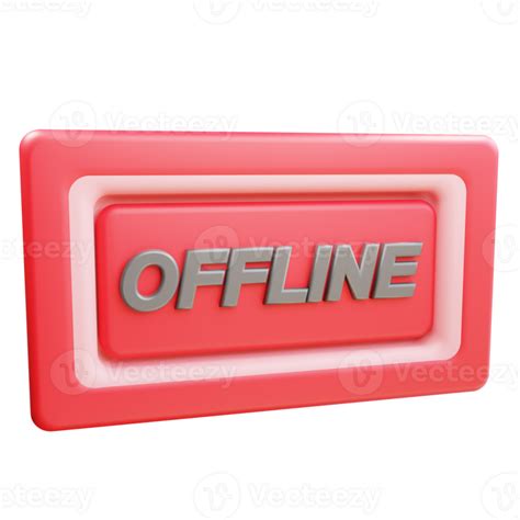 3D Offline Icon Object 24959850 PNG