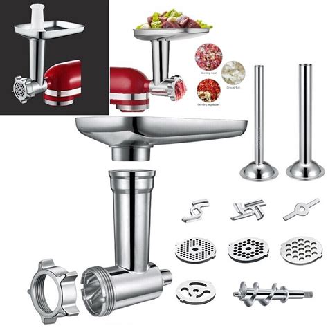 Steel Kitchen Meat Grinder Sausage Stuffer Attachment For KitchenAid ...