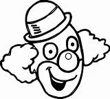 Awesome Happy Clown Face Coloring Page  Scary clown Drawing sketch template