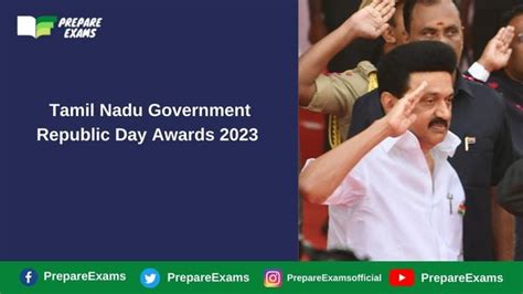 Tamil Nadu Government Republic Day Awards 2023 - PrepareExams