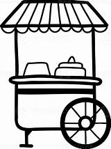 Hand Drawn Food Cart Illustration 11732526 PNG sketch template