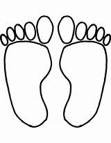 Feet Coloring Page sketch template