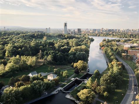 View of the canal from Dunton Tower : r/CarletonU