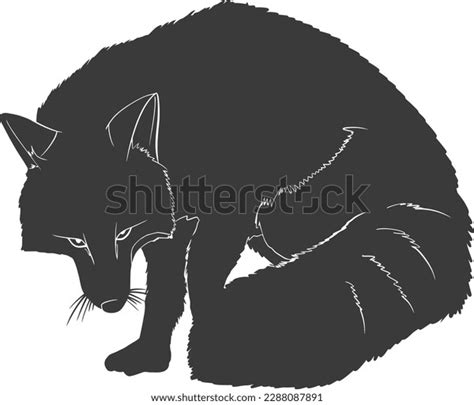 Wild Red Fox Animal Silhouette Stock Vector (Royalty Free) 2288087891 ...