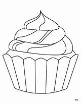 Free Printable Birthday Cupcake Coloring Pages sketch template