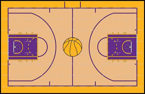 Basketball Court Drawing With Label at GetDrawings | Free download