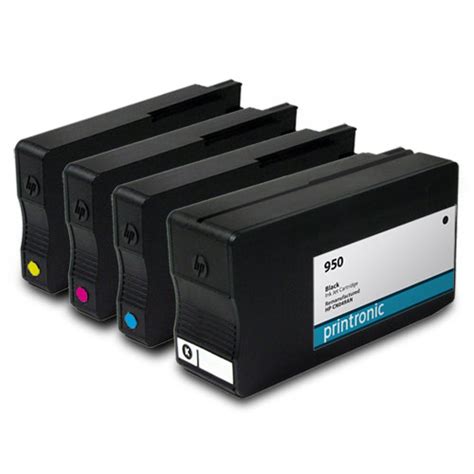 4 Pack of Remanufactured HP 950 and HP 951 Ink Cartridge