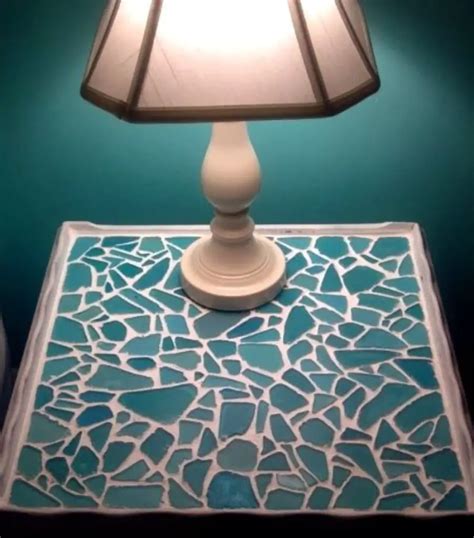 Mesmerizing Sea Glass Mosaic Table: 9-Step Build Guide - Craft projects for every fan!