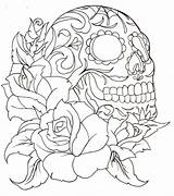 Pin By Natasha Tanner On Inkeddd  Skull coloring Pages Tattoo sketch template